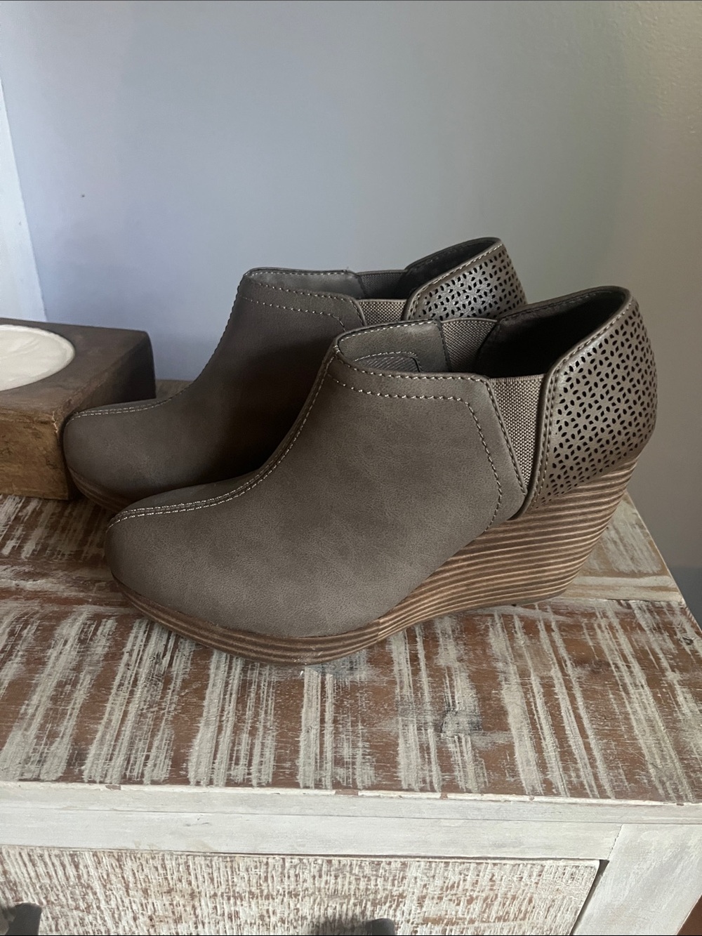 Dr. Scholls wedge ankle boots